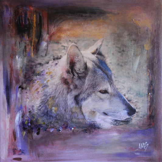 She Wolf Painting by Melissa Behr