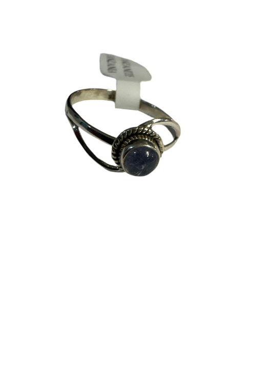 Tanzanite Size 8 Sterling Silver Ring