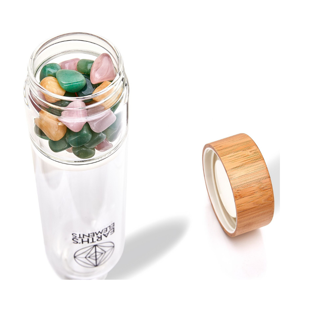 Sacred Healing Crystal Water Bottle