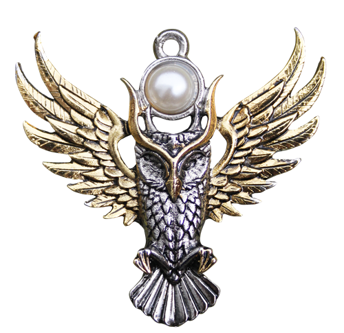 Owl of Athena For Magickal Wisdom Pendant