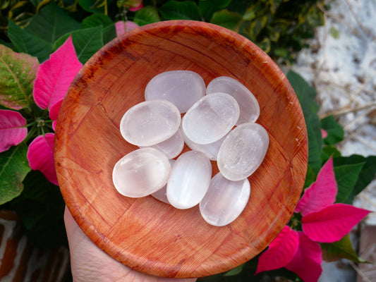 Selenite Worry Stones