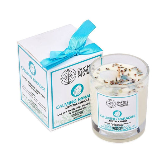 Calming Paradise Crystal Candle