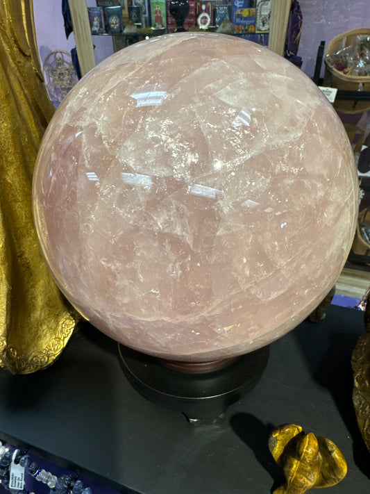 XL Rose Quartz Ball Decorative Crystal Sphere