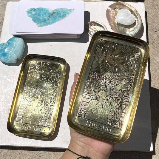 Tarot Tray (The Sun or The Moon)