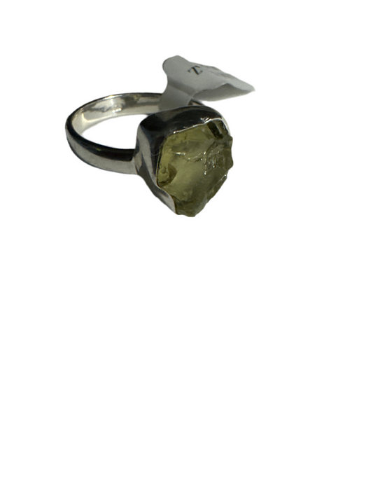 Lemon Topaz Size 8 Sterling Silver Ring