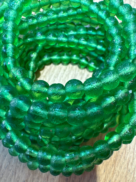8 mm Green Moldavite Czech Meteorite Bracelet