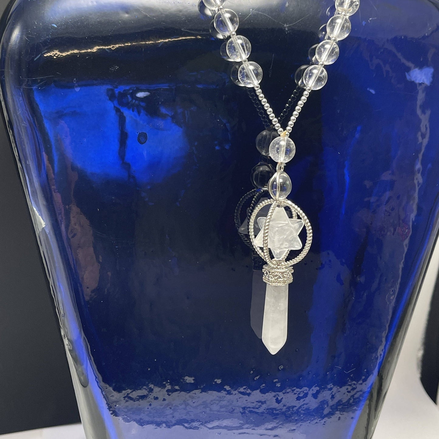 Merkaba Gemstone Power Pendulum Necklace