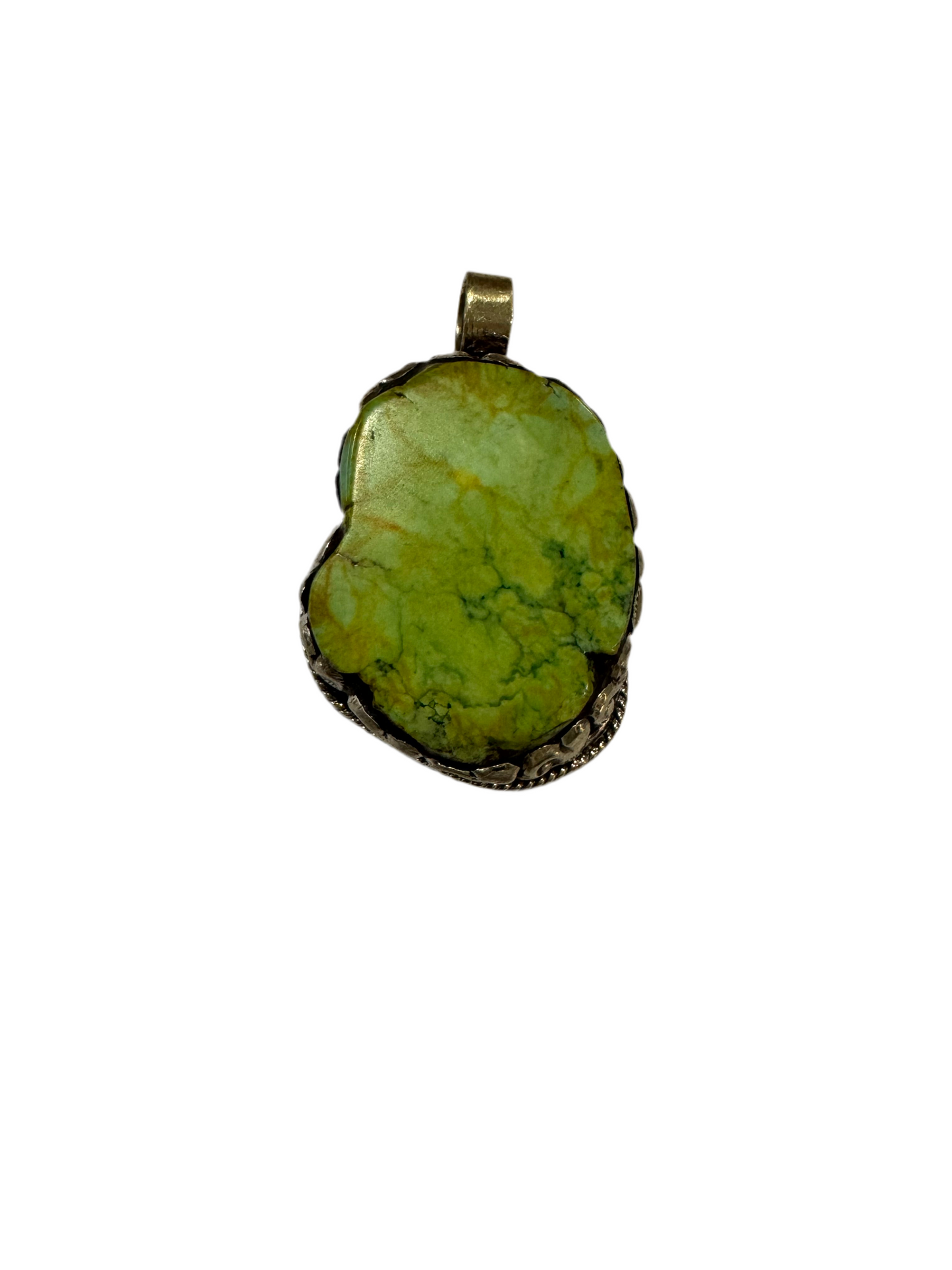 Large Chunky Statement Gemstone Pendants With Carved Silver