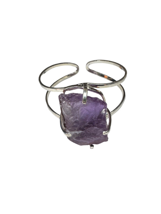 Amethyst Raw Cuff Bracelet - Origems