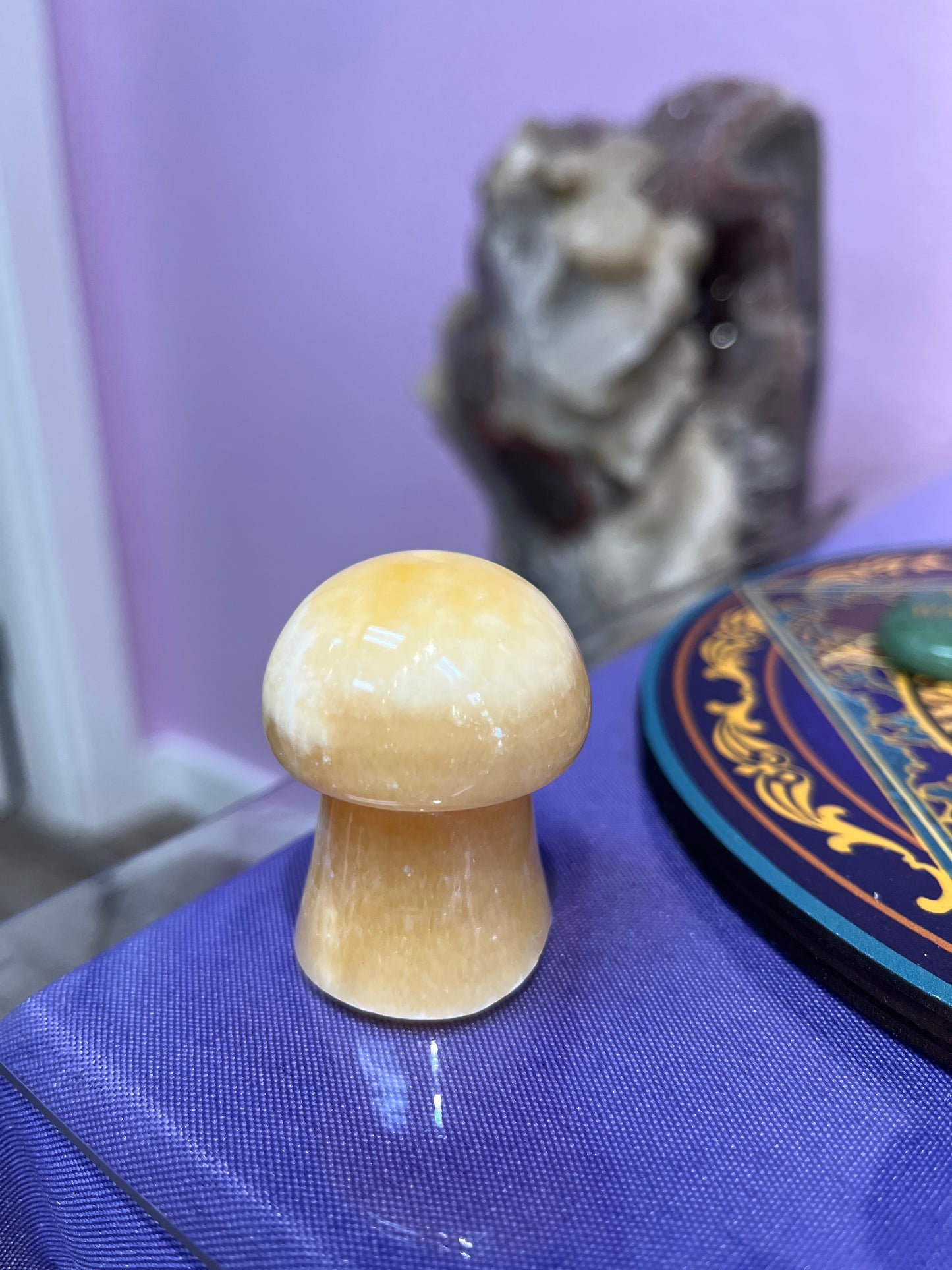 Yellow Calcite Mushrooms