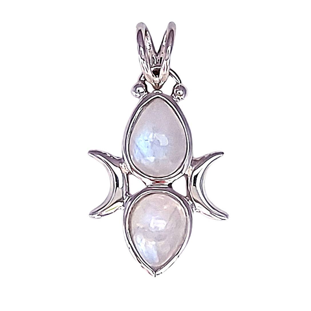 Moonstone Triple Goddess Pendant