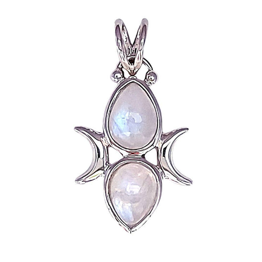 Moonstone Triple Goddess Pendant
