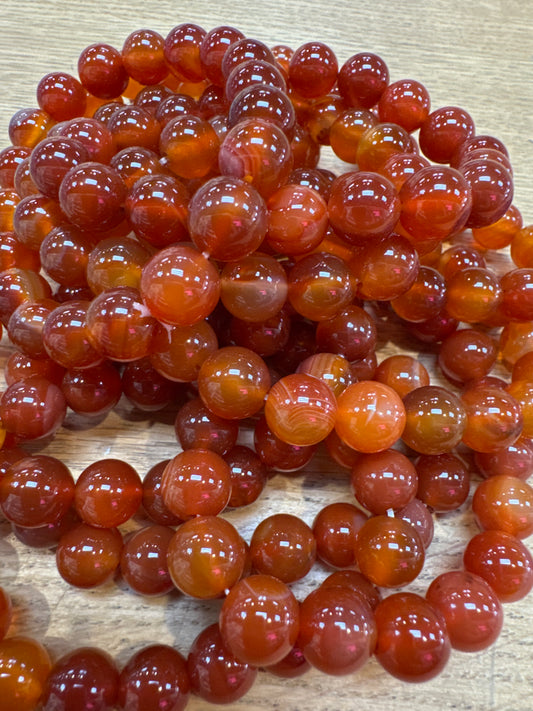 Carnelian Stretch Bracelet 10 mm