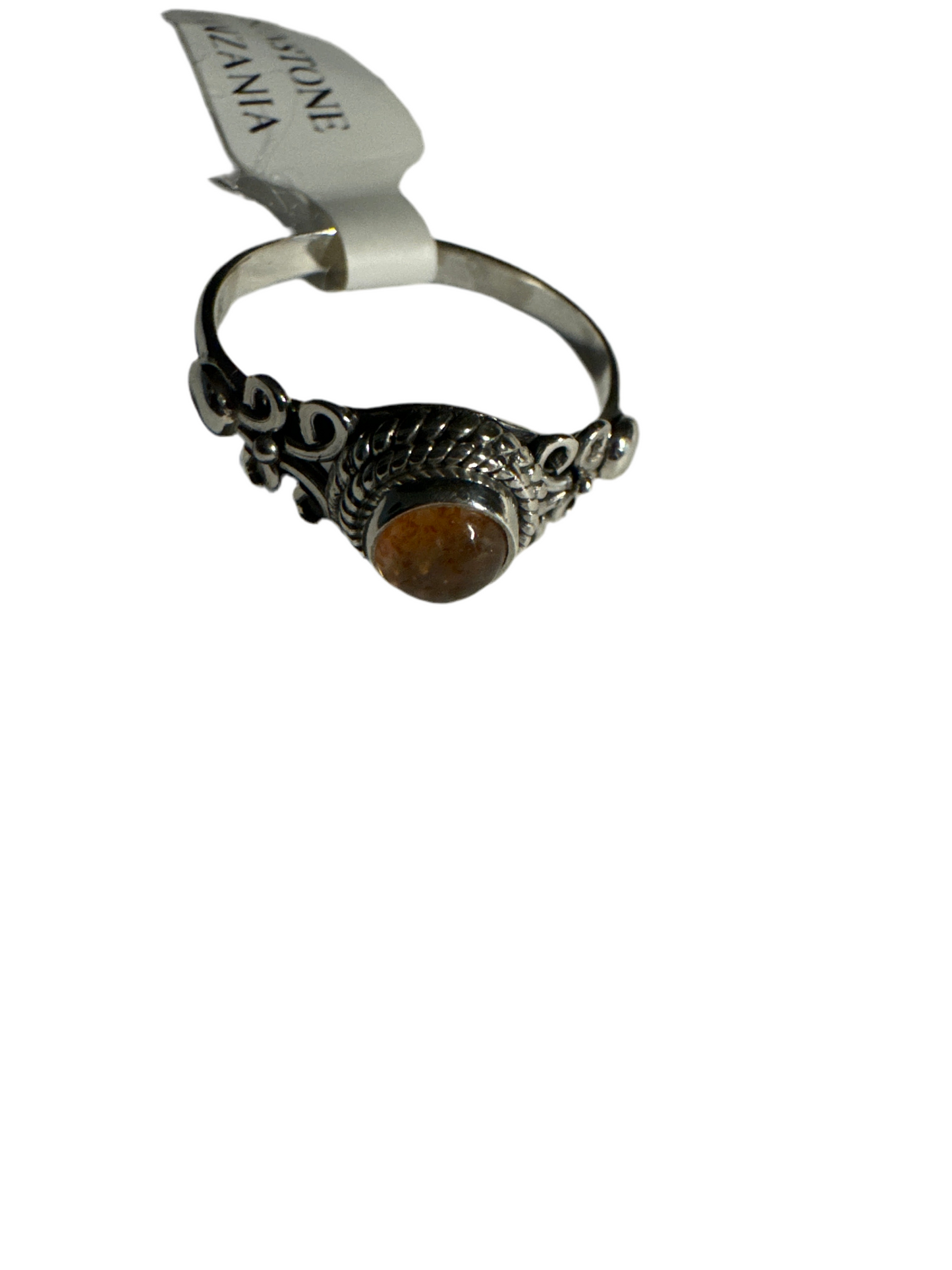 Sunstone Size 7 Sterling Silver Ring