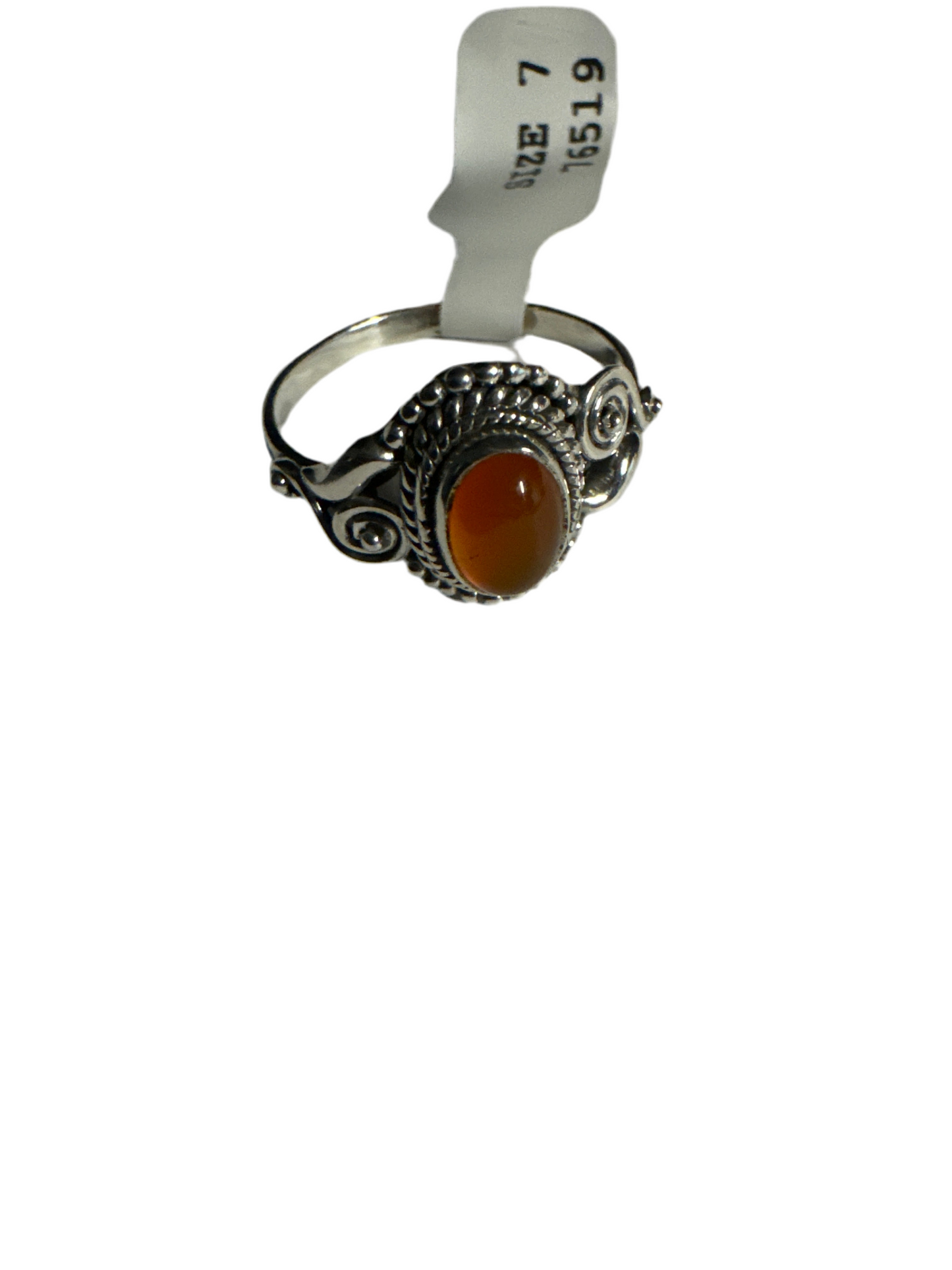 Carnelian 7 Sterling Silver Ring