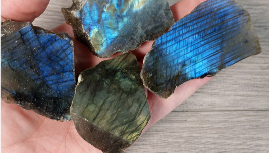 Labradorite Raw Rough Slabs Pocket Stone