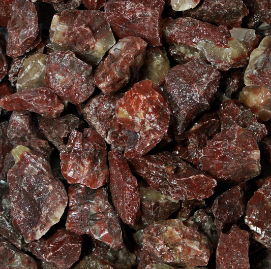 Red Calcite Raw Rough  Pocket Stone