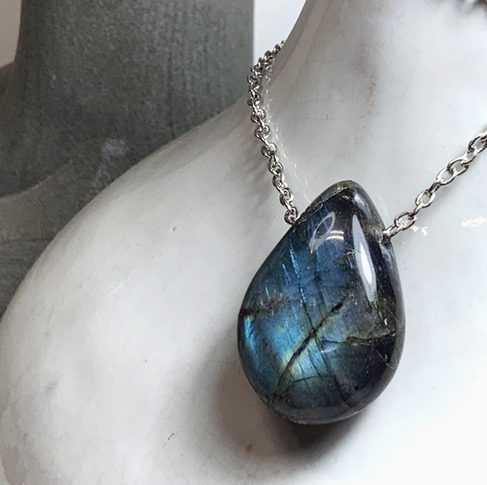 Magical Labradorite Drop Necklace