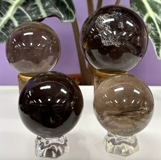 Smokey Crystal Sphere | Assorted