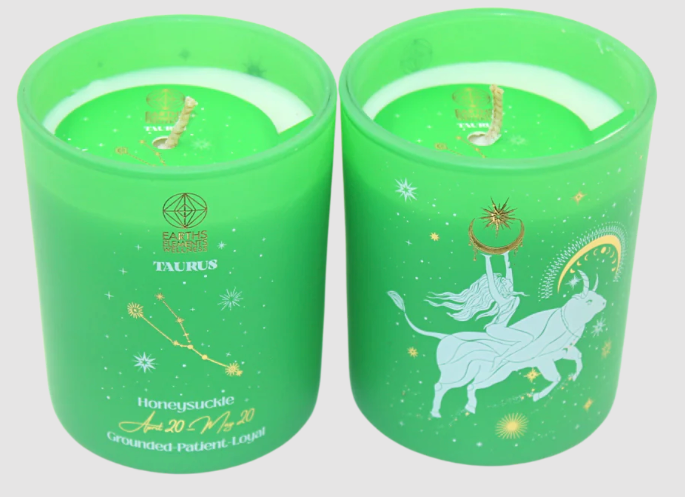 Taurus Zodiac Sign Candle