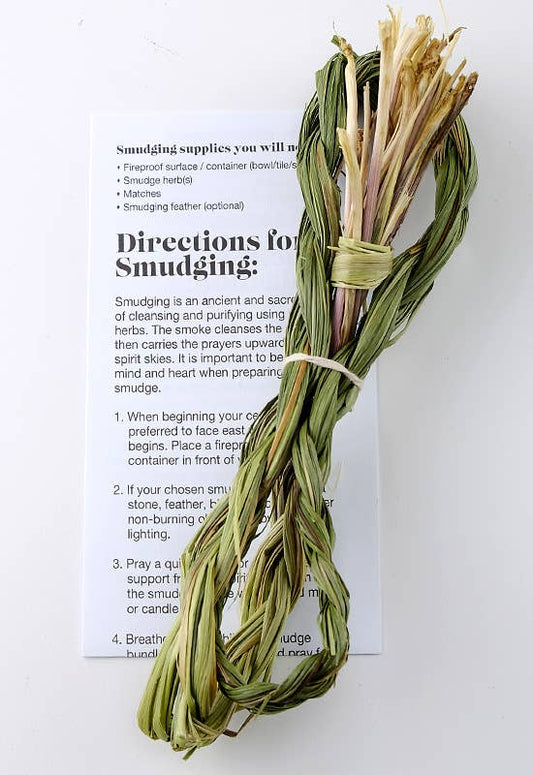 Sweetgrass Braid Smudge Stick