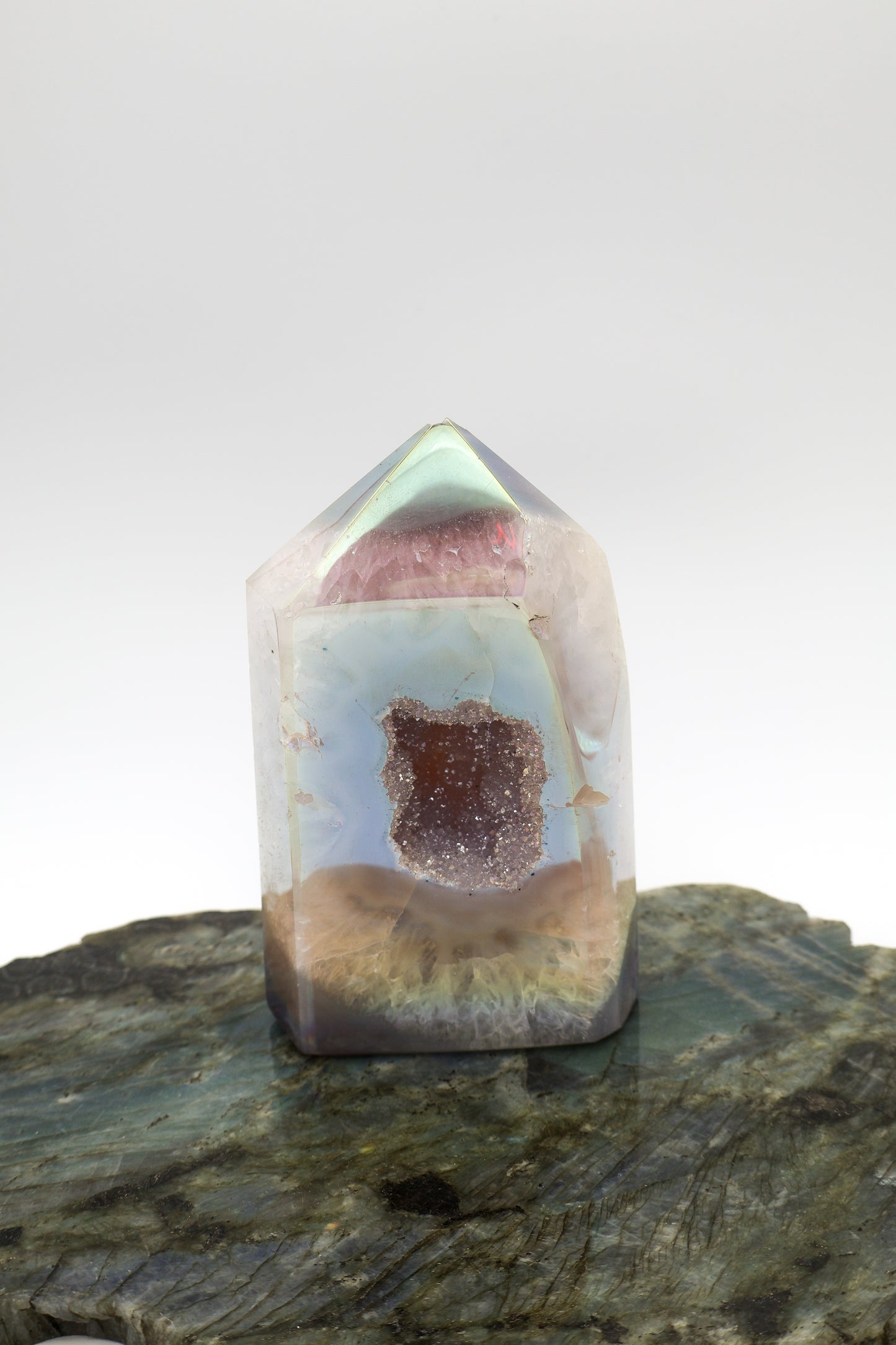 Angel Aura Quartz Geode Towers