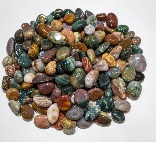Ocean Jasper Tumbled Pocket Stone | 20-30mm