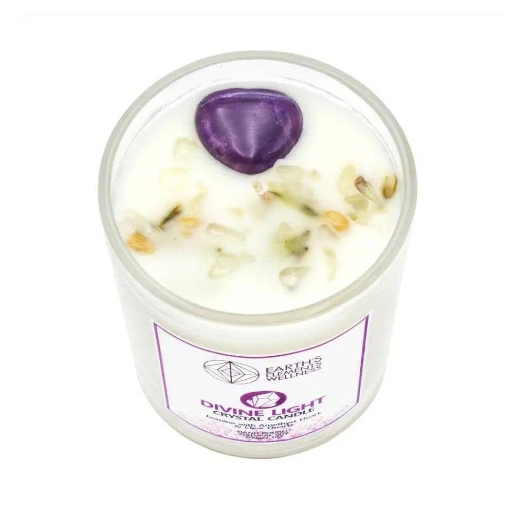 Divine Light Crystal Candle  | Earth’s Element Wellness