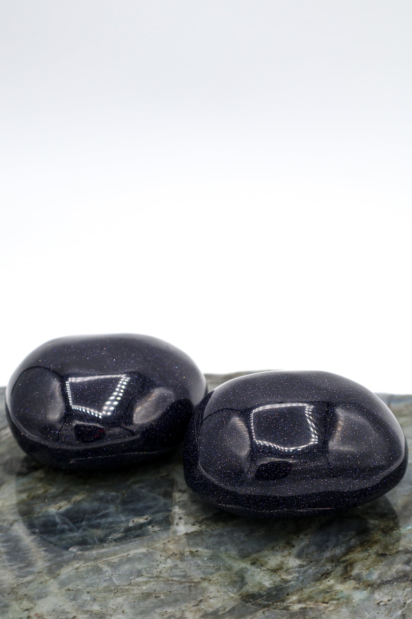 Blue Goldstone Large Pillow Stone | Blue Gold Stone
