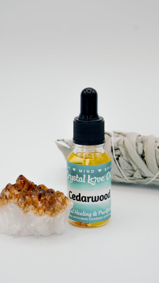 Cedarwood Essential Oil by Crystal Love (15ml)