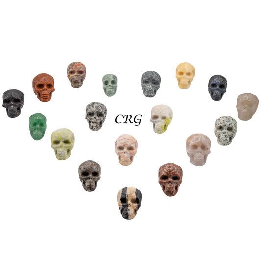 2" Gemstone Skulls (Small)