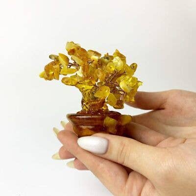 Handmade Baltic Amber Money Tree Home Decor