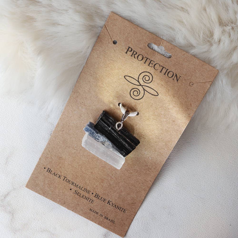 Intention Pendant for Protection - Healing Crystals Jewelry