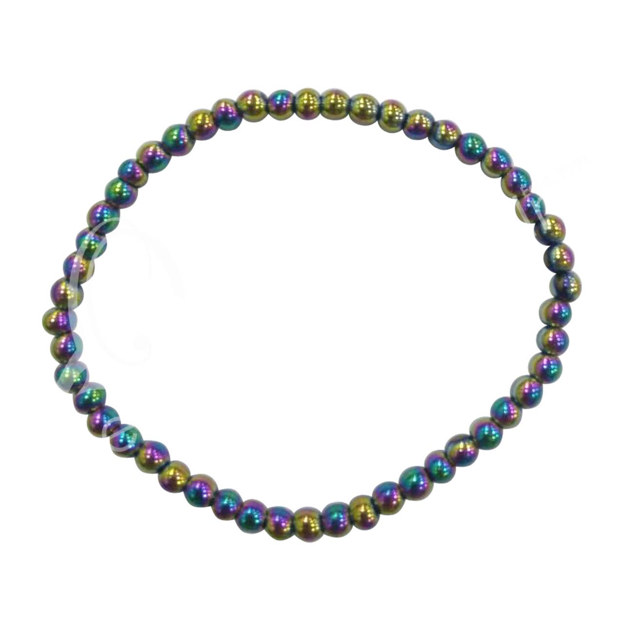 Rainbow Hematite Bracelet (4mm)