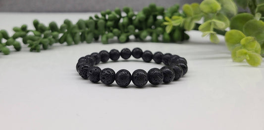 Black Lava Bracelet (10mm)