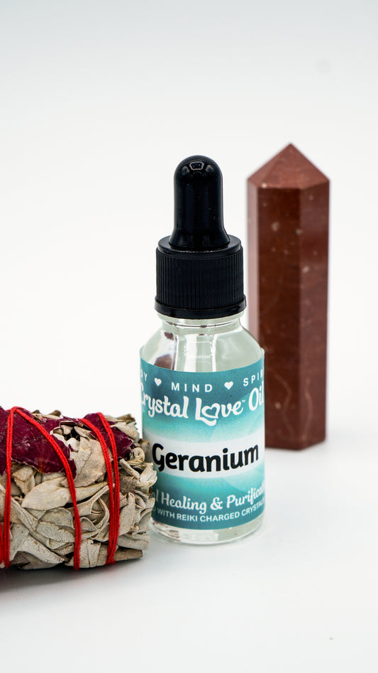 Geranium Essential Oil by Crystal Love (15ml)