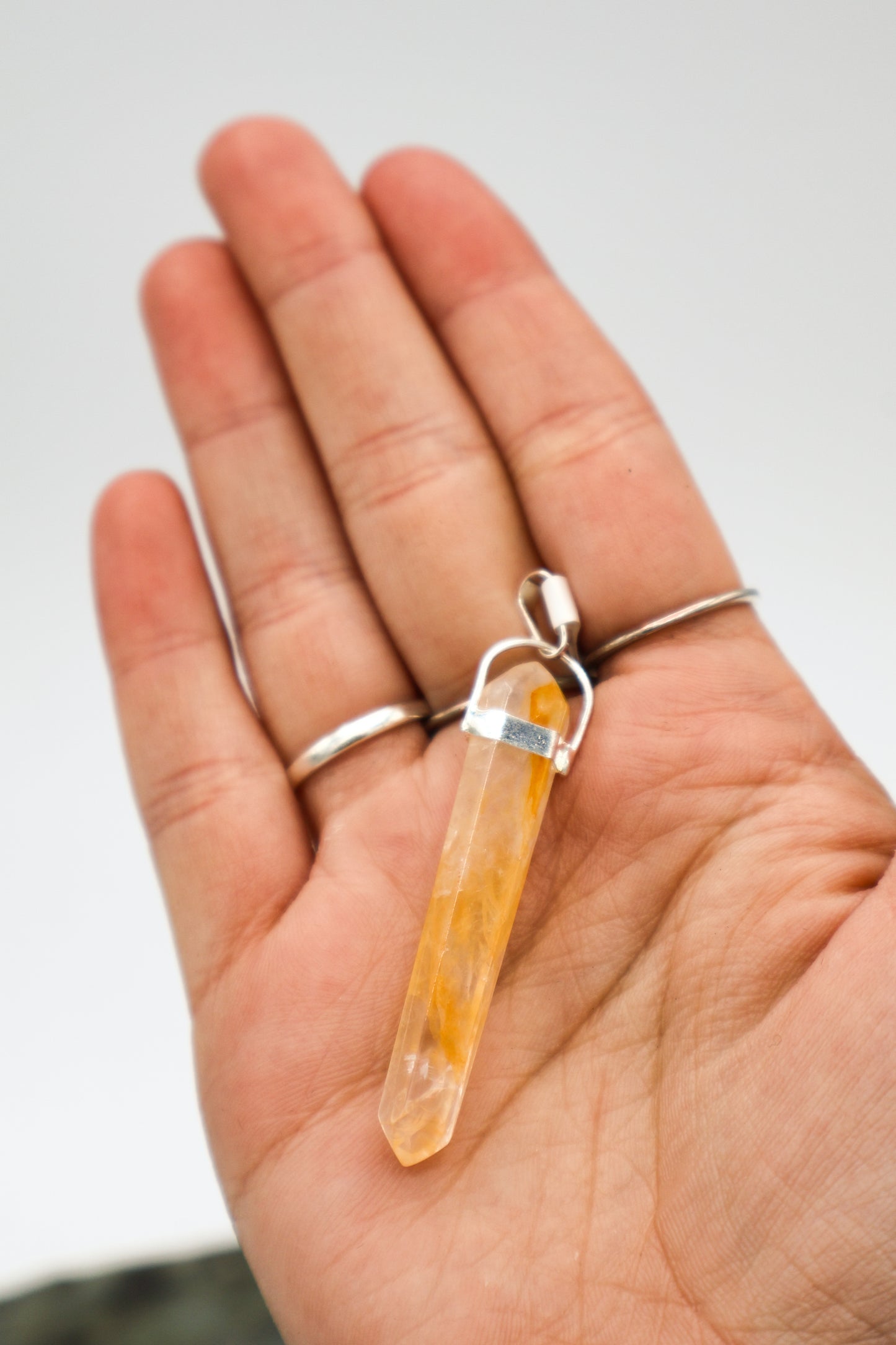 Golden Healer Quartz Pendant (Double Terminated)