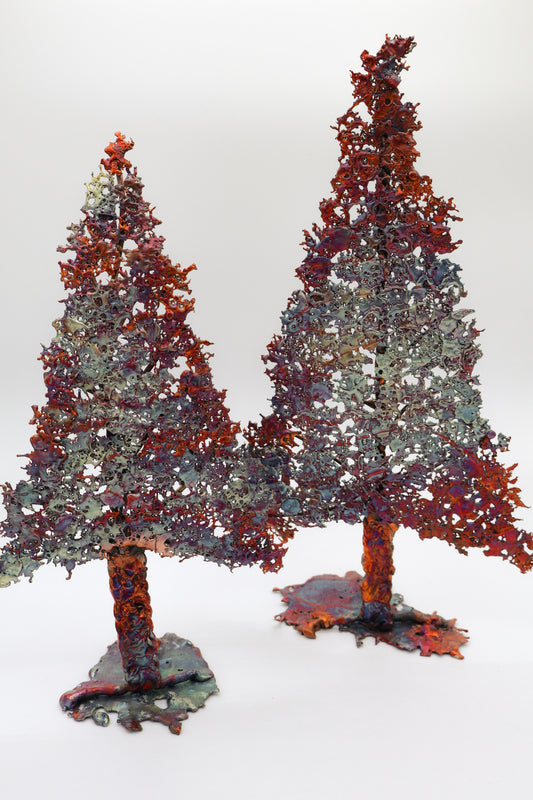 Hand Poured Copper Trees