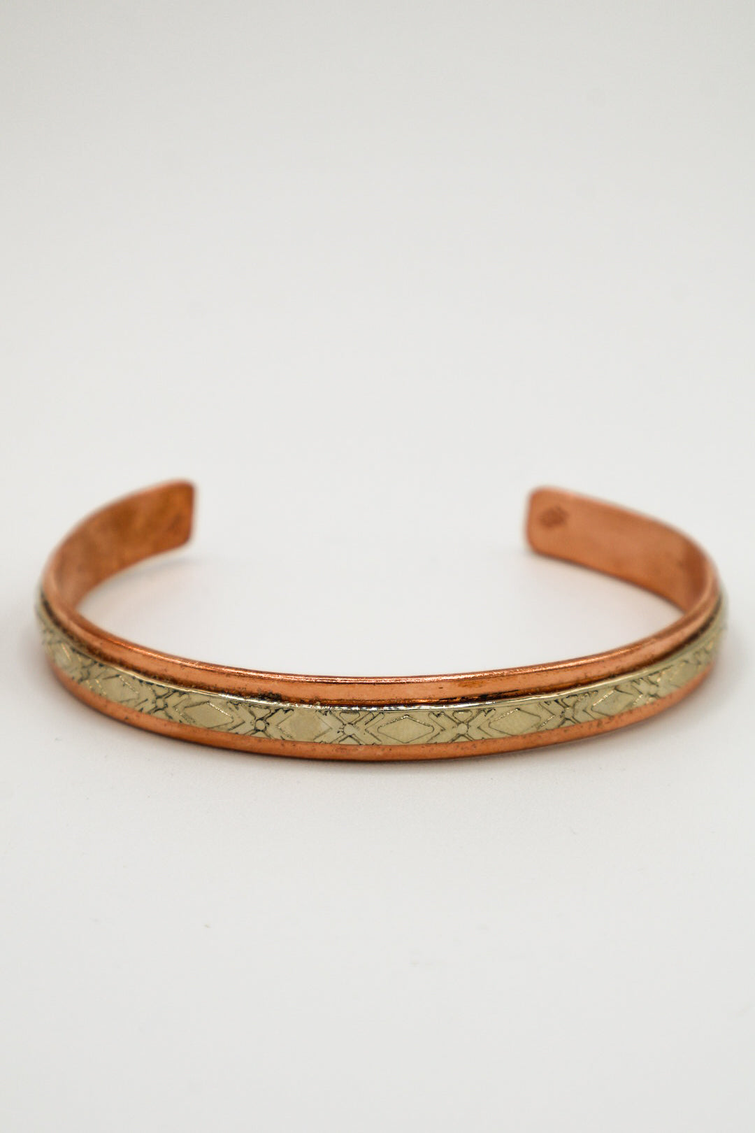 Elegant Multi-Tone Copper Bangle Bracelets