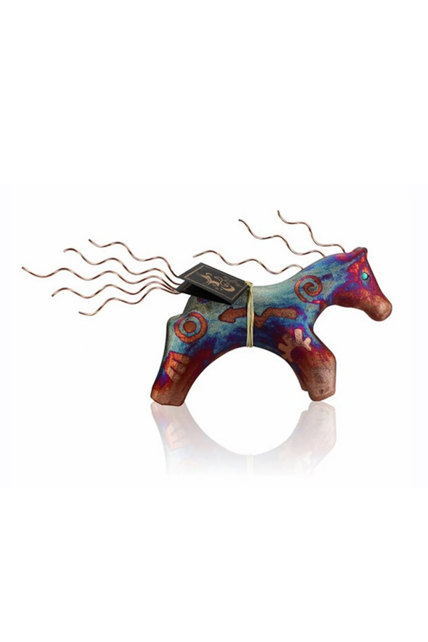 Spirit Pony/Horse with Turquoise Eyes & Copper Tail