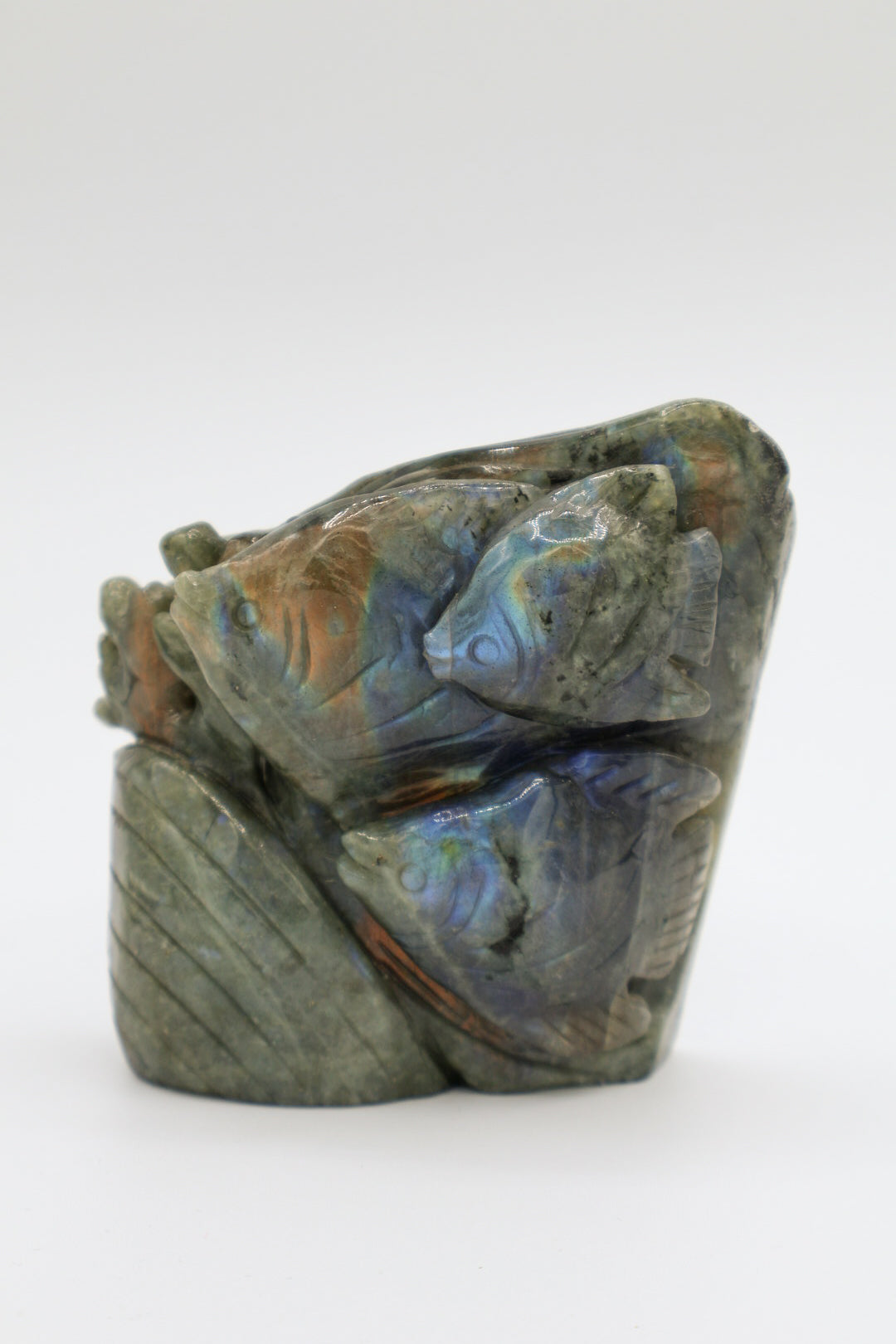 Hand Carved Labradorite Sea Scape Free Form