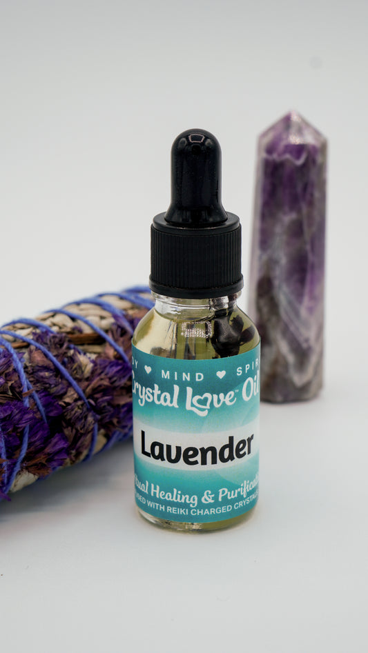 Lavender Pure Essential Oil by Crystal Love (15ml)