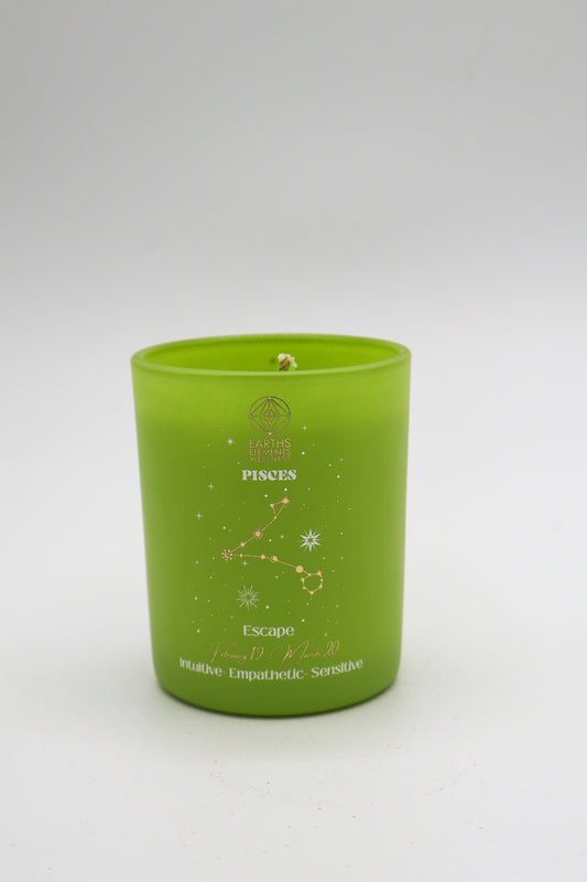 Pisces Zodiac Sign Candle