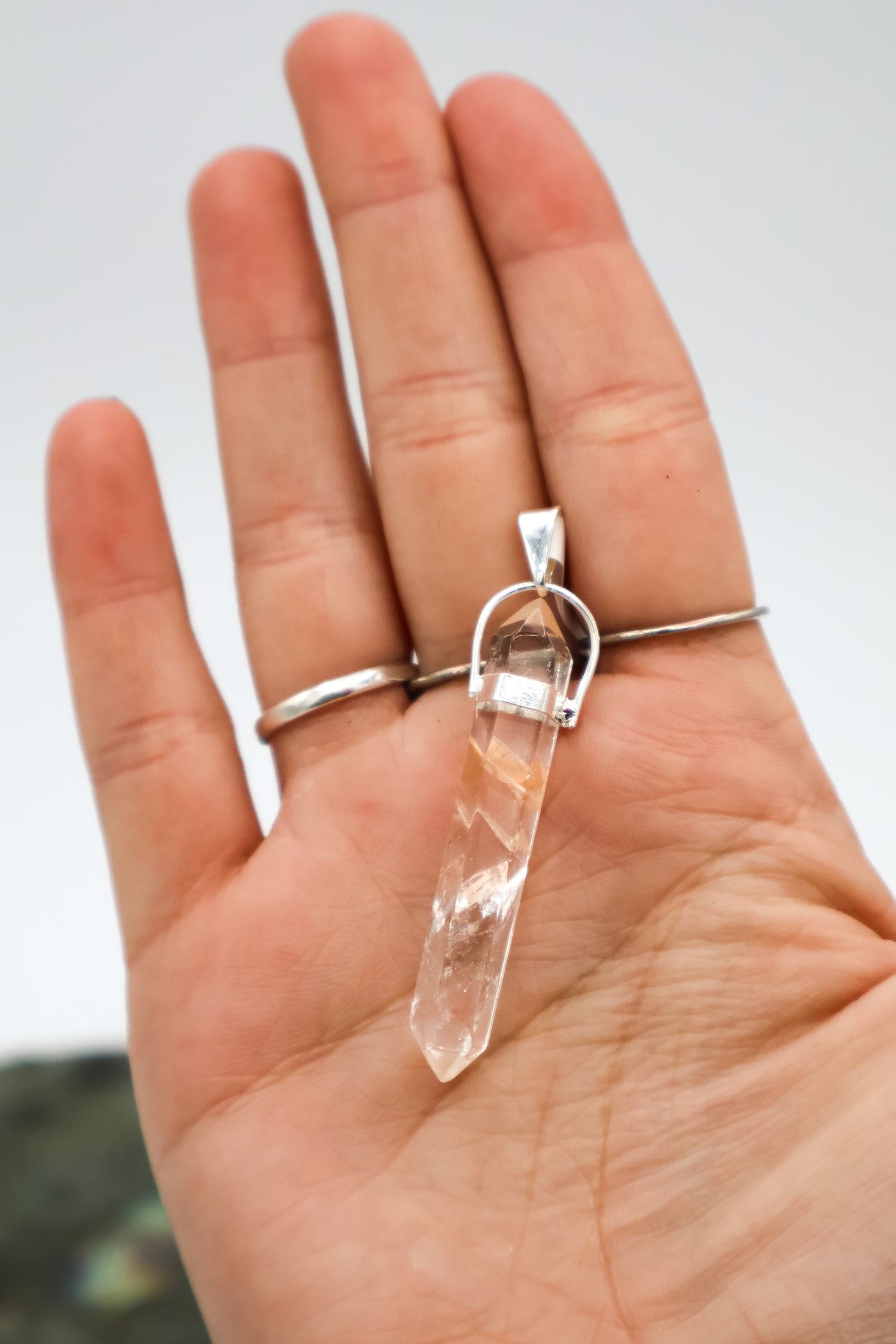 Golden Healer Quartz Pendant (Double Terminated)