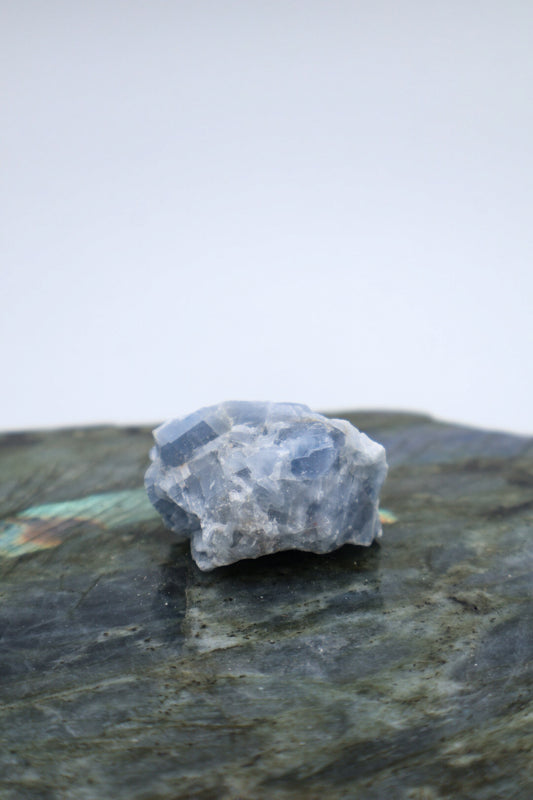 Raw Blue Calcite Pocket Stone