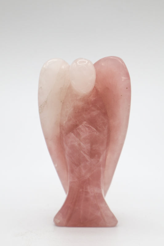 4" Rose Quartz Angel Decor