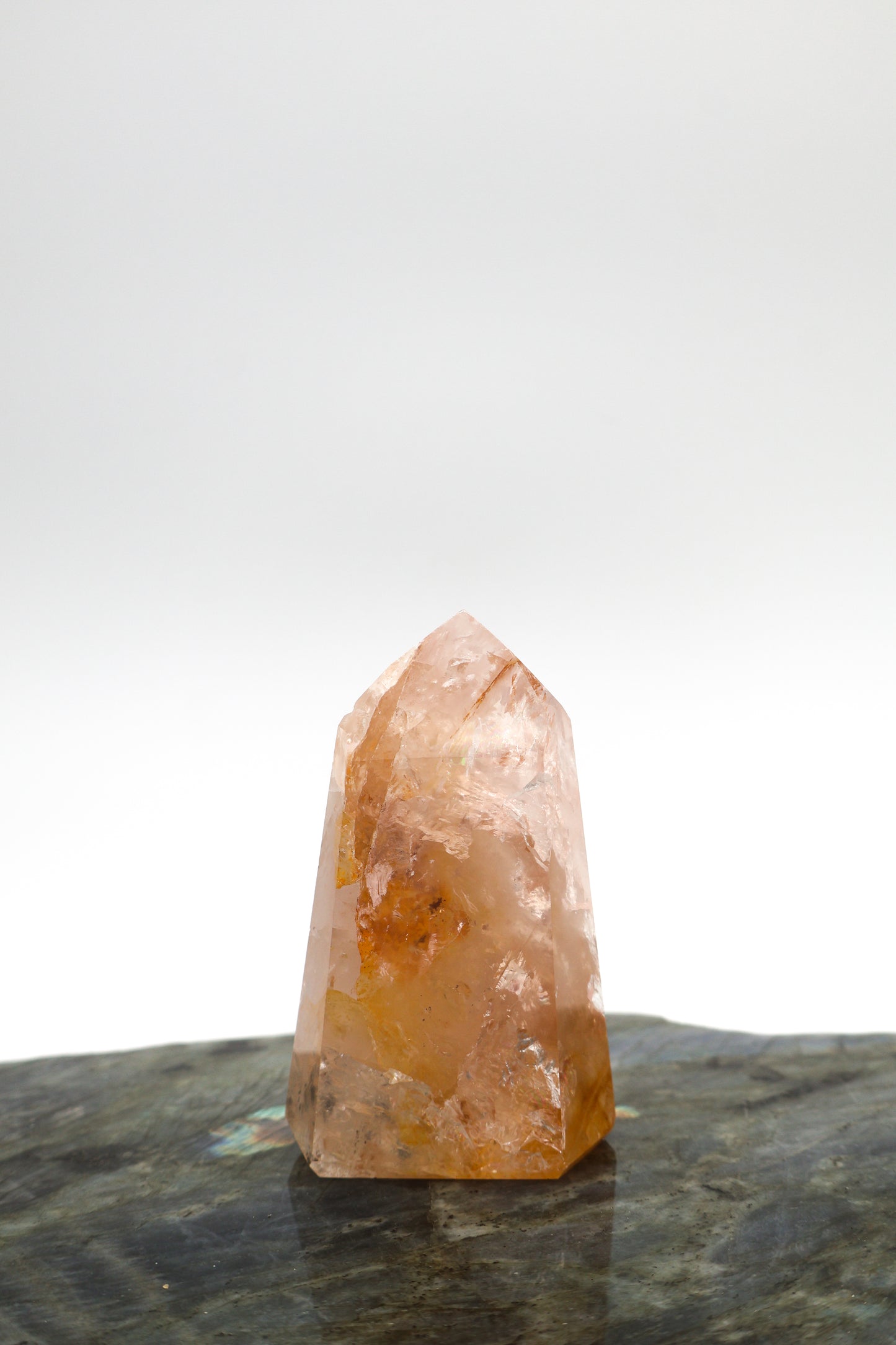 Rose Quartz Golden Healer Point