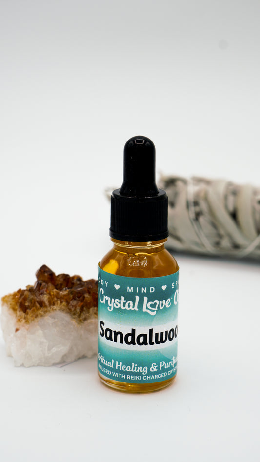 Sandalwood Essential Oil by Crystal Love (15ml)