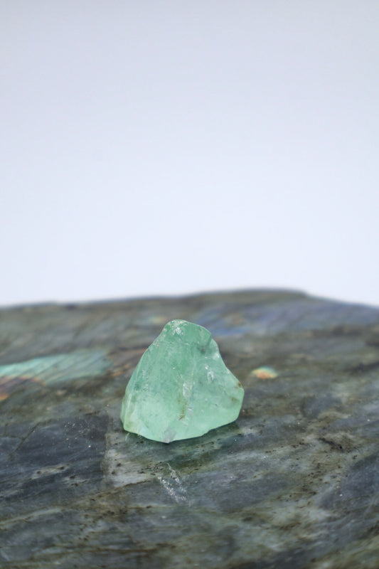 Green Calcite Raw Rough Pocket Stone