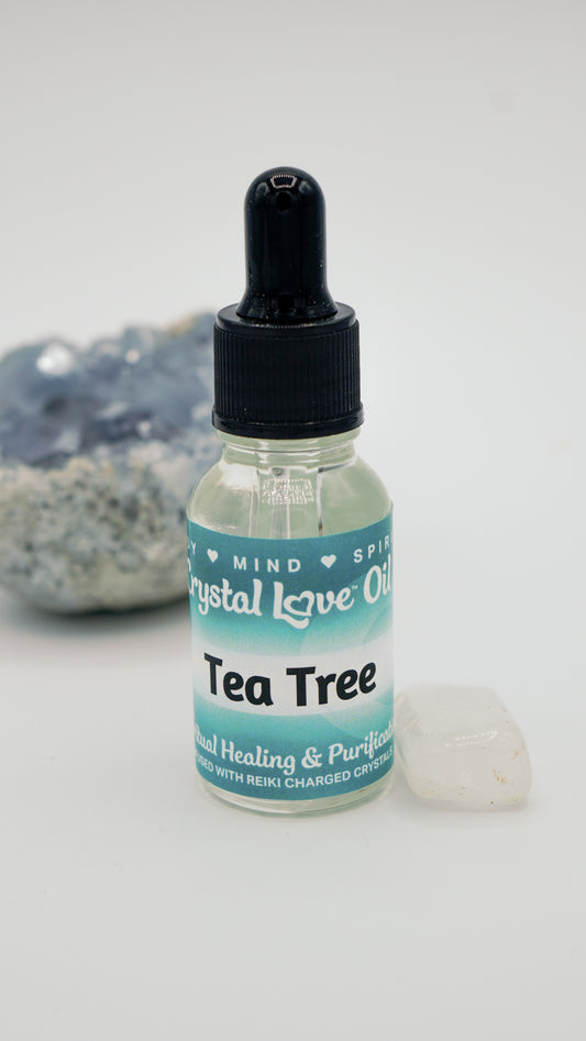 Tea Tree Essential Oil by Crystal Love (15ml)